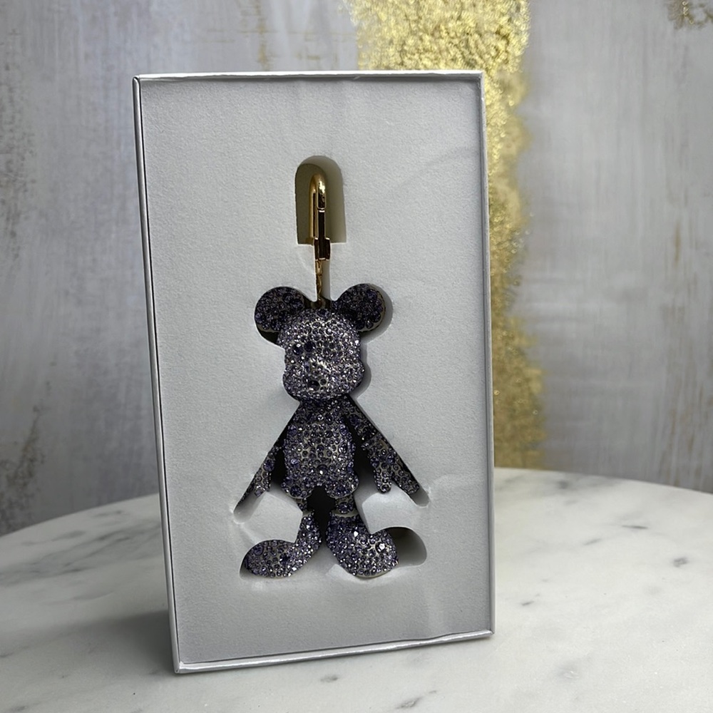 Disney x BAUBLEBAR - Mickey PURPLE 💜 crystals Jewelry  key change / bag Charm - Picture 2 of 11